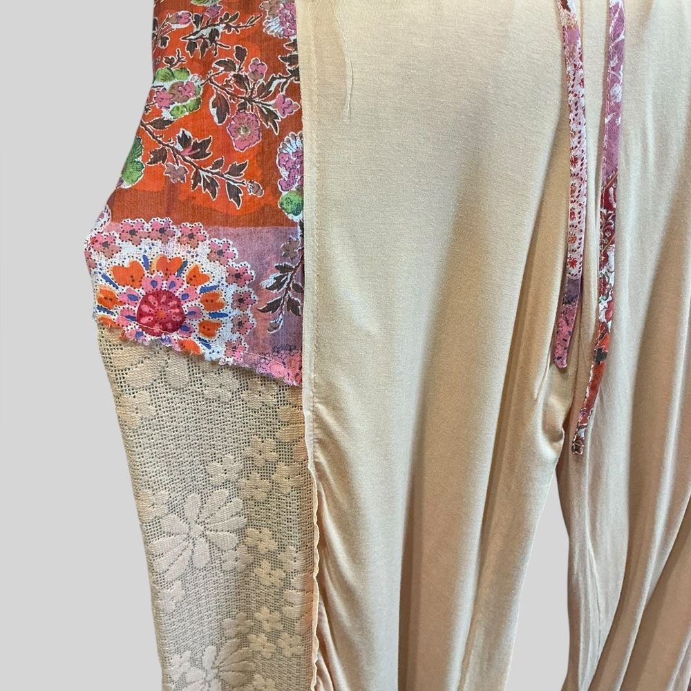 POL Boho Patchwork Lace Pants Large Cottagecore F… - image 7